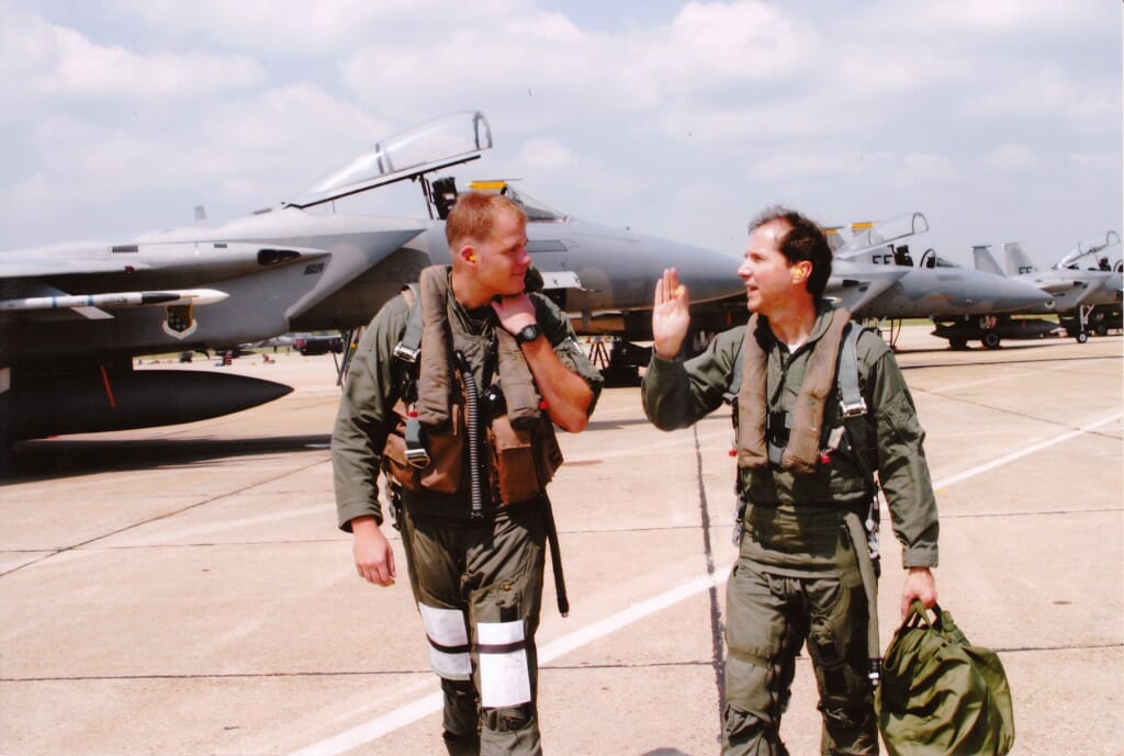 F-15 flight.